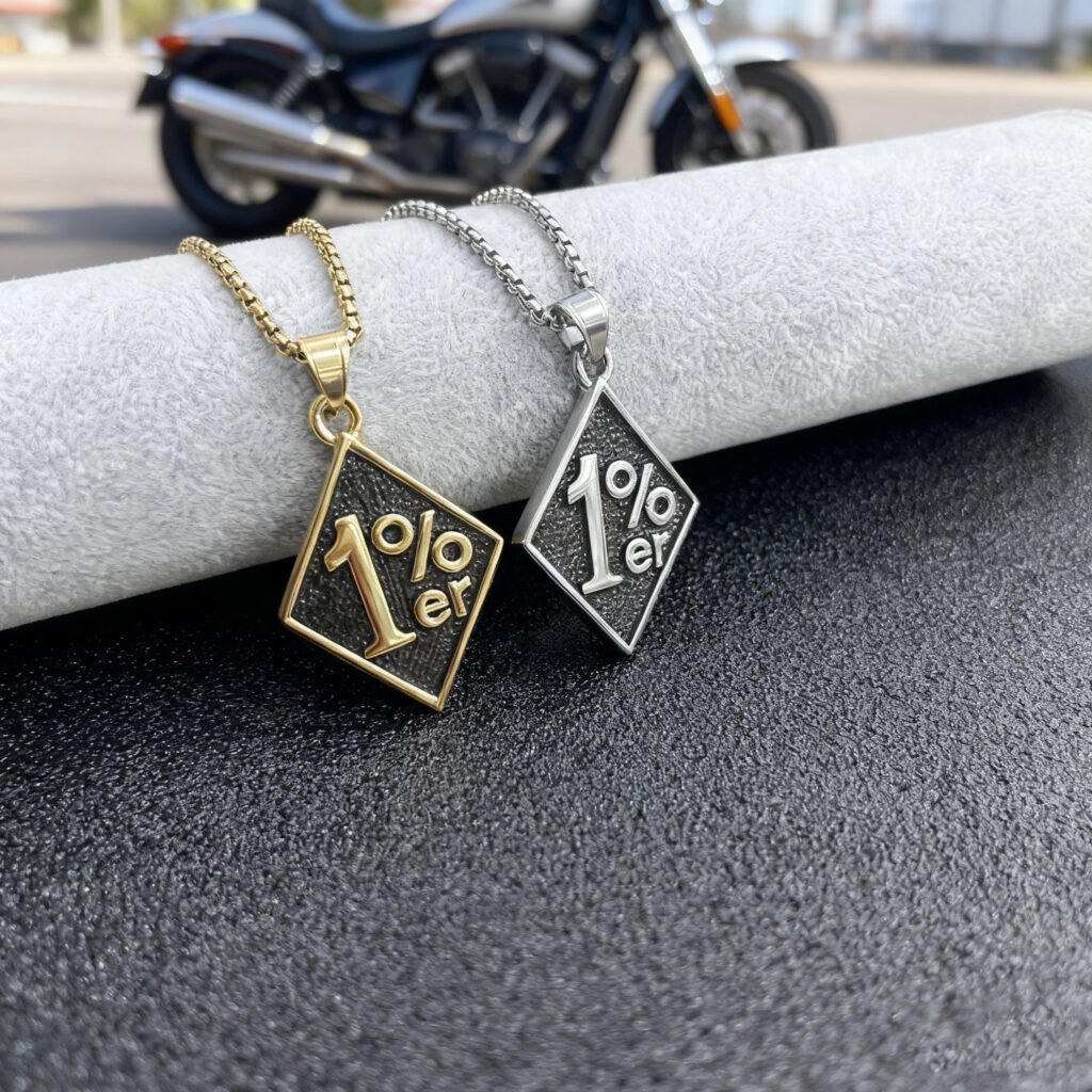1% Motorcycle Stainless Steel Pendant