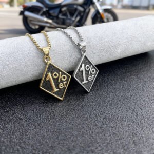 1% Motorcycle Stainless Steel Pendant