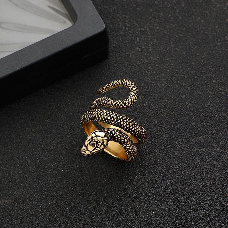 Fashion Snake Ring 316LStainless Steel Trendy Jewelry for Women Men Perfect Gift for Friends Family - 图片 5
