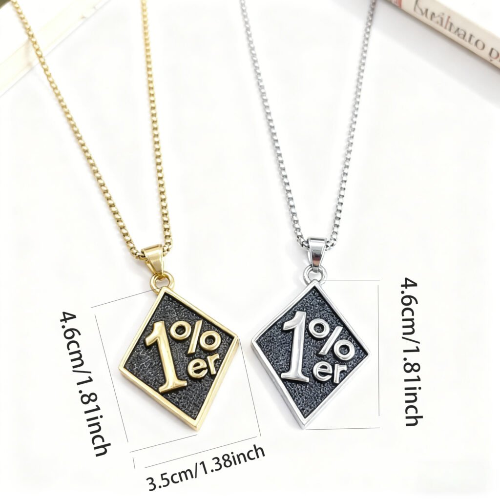 1% Motorcycle Stainless Steel Pendant