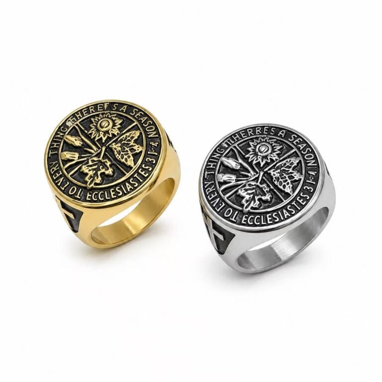 Bible Cross Rings Wholesale | Christian Stainless Steel Ring Factory