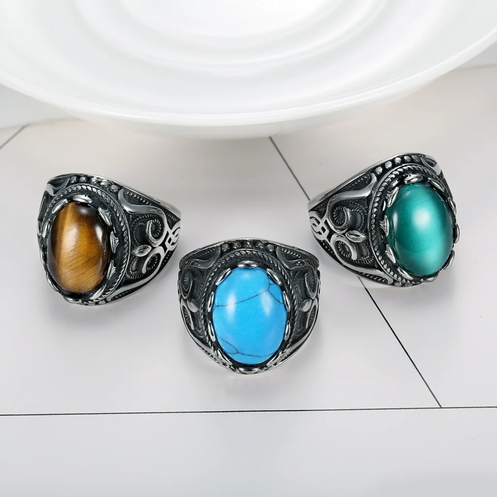 Stone Inlaid Ring