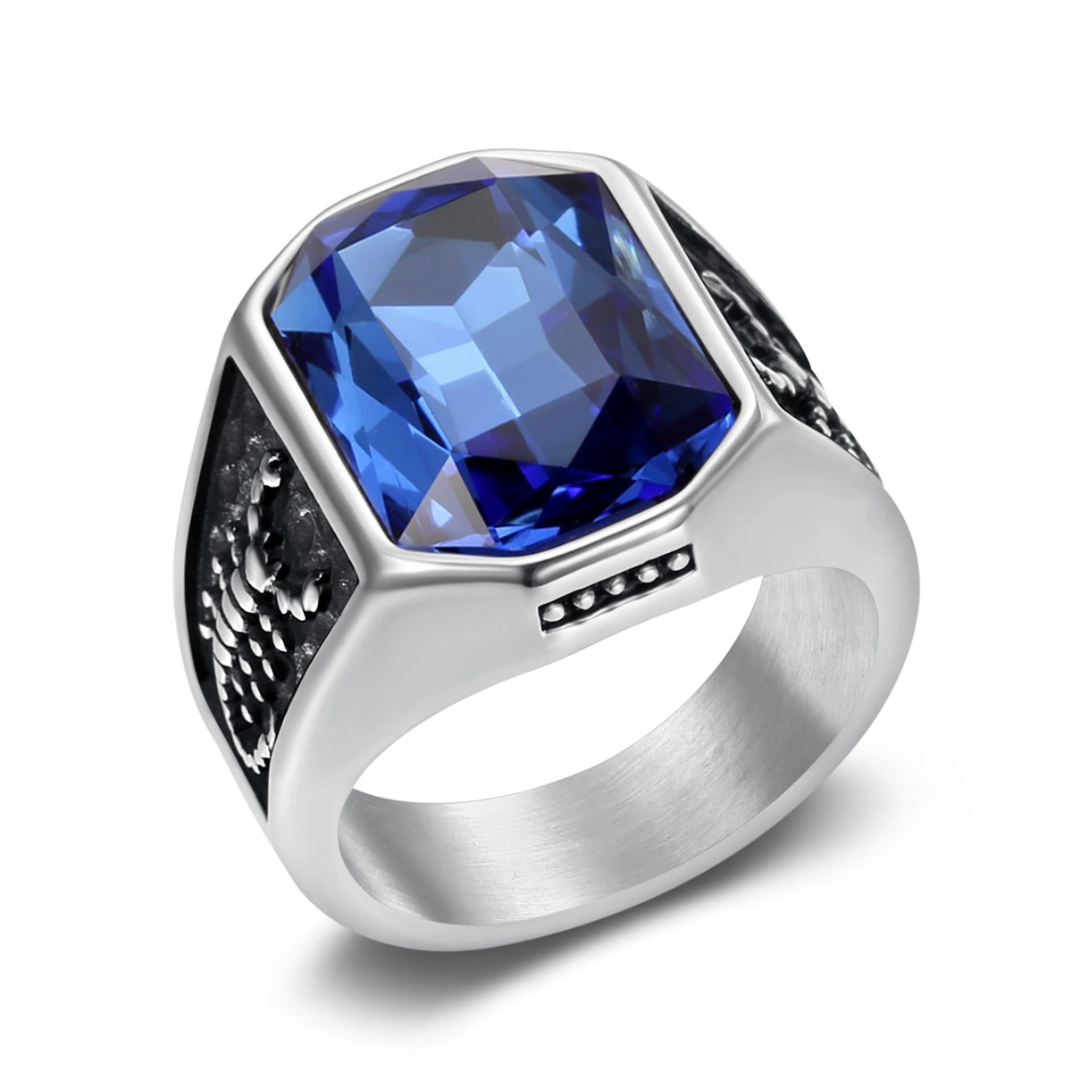 Hip Hop Scorpion Diamond Ring Men Side View