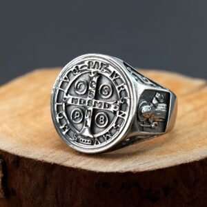 St. Benedict cross exorcism ring wholesale religious jewelry