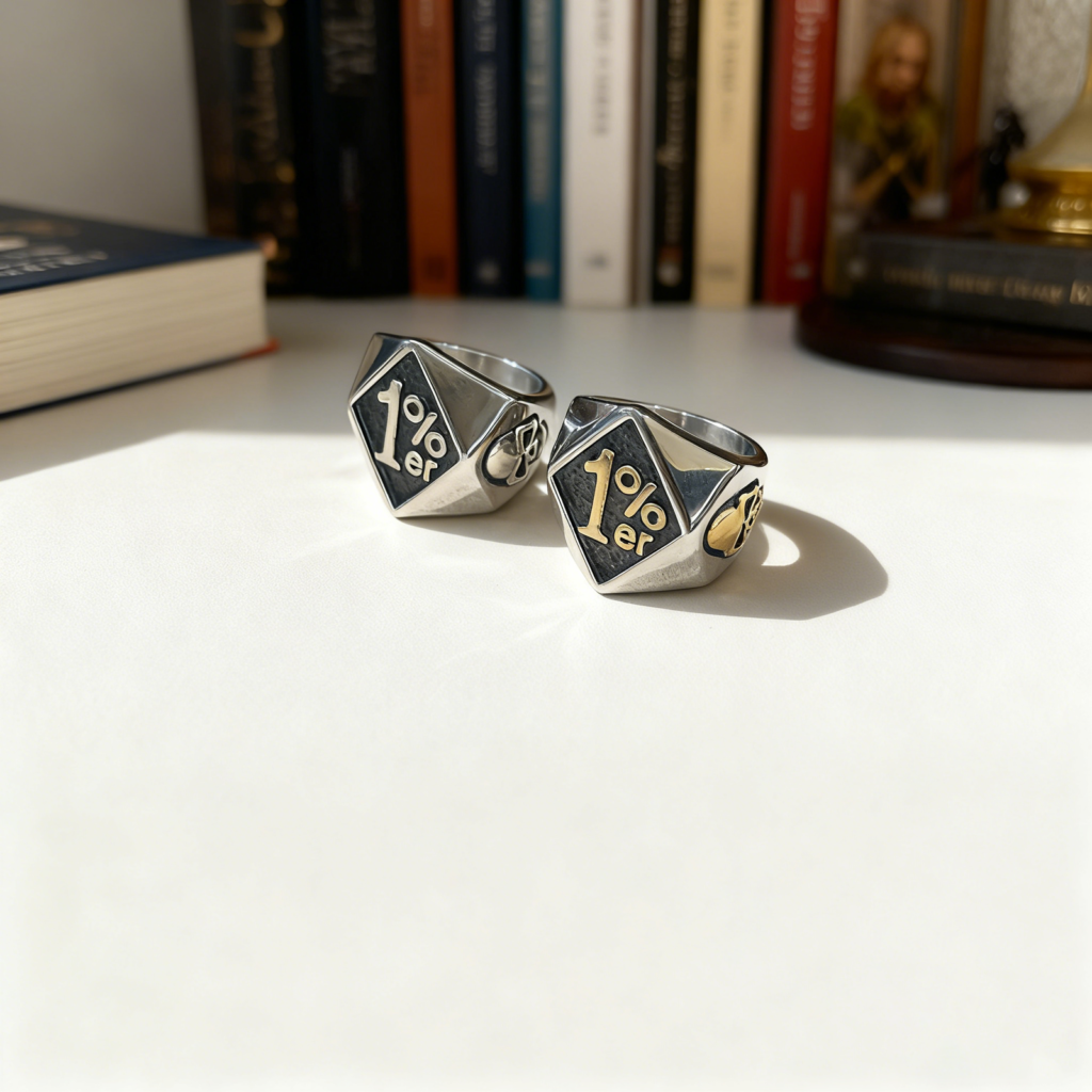 Biker stainless steel ring wholesale motorcycle men's jewelry - product view 3