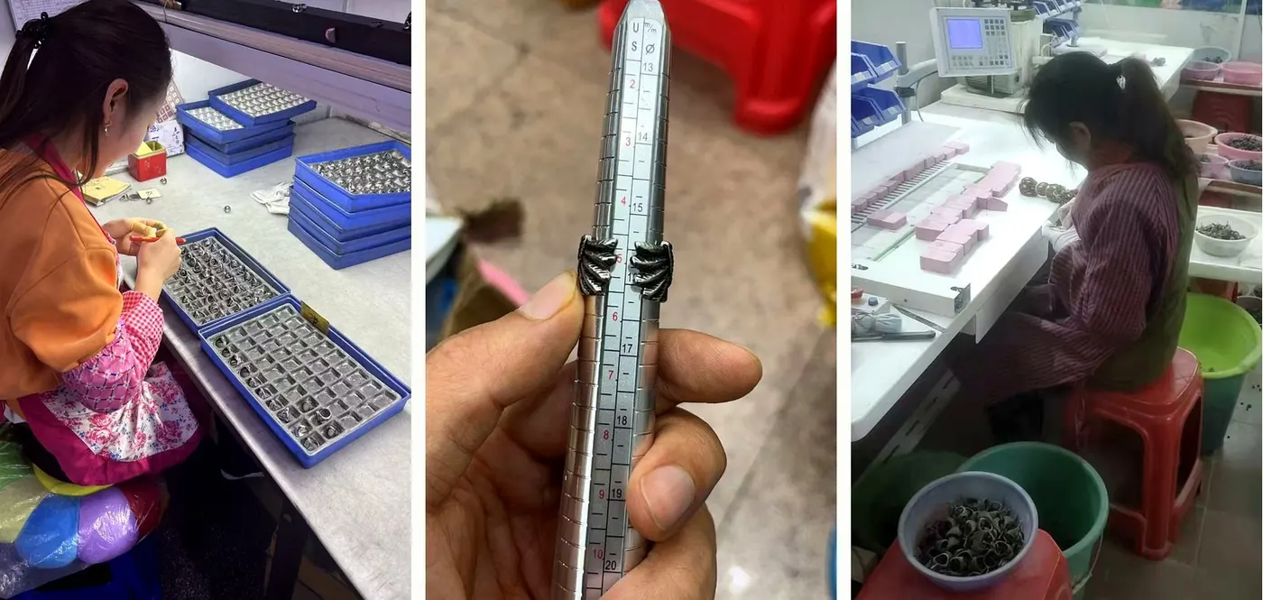 GZN factory quality control inspection collage
