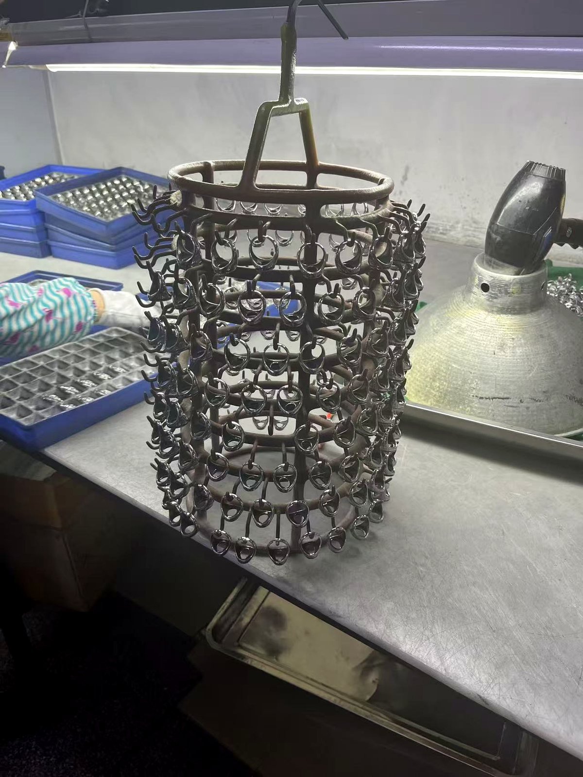 Finished stainless steel jewelry cleaning and preparation