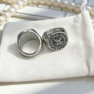 Holy angel vintage religious ring wholesale stainless steel jewelry