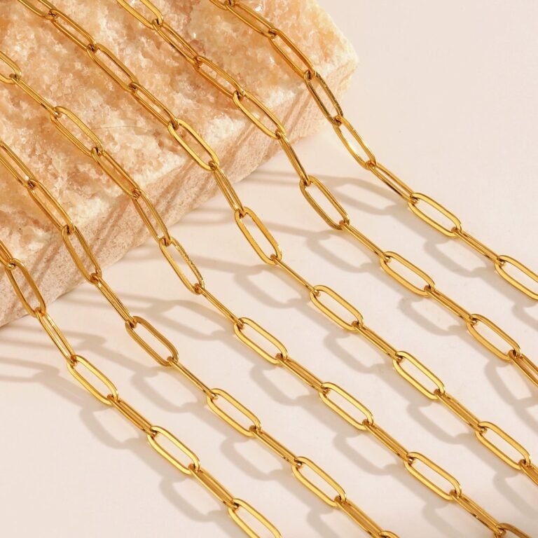 Cross Chain Bracelet & Necklace Set - 18K Gold Plated Stainless Steel wholesale main product image