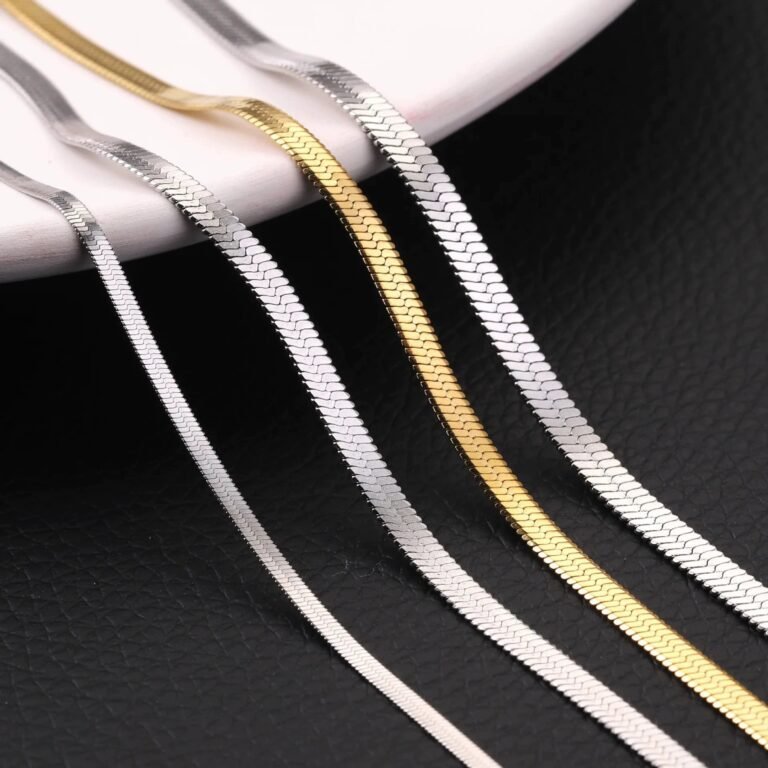 Stainless Steel Blade Chain - Flat Snake Chain - Hip-Hop Unisex Collar Necklace wholesale main product image