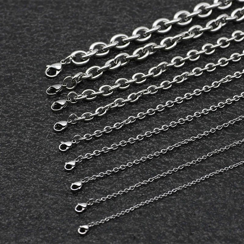 stainless steel O-chain necklace wholesale product view 3