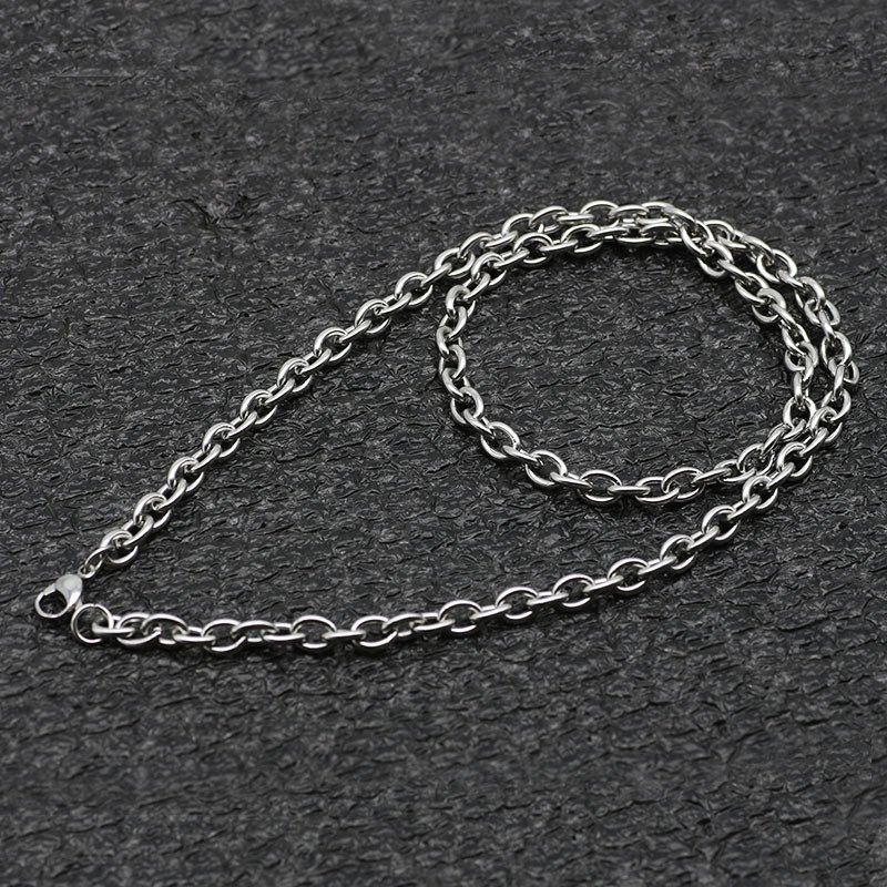 stainless steel O-chain necklace wholesale product view 4