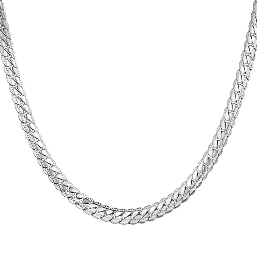 Hip-Hop Cuban Chain - Encrypted Pressed Flower Chain - Flat Side Cuban Chain wholesale product view 4