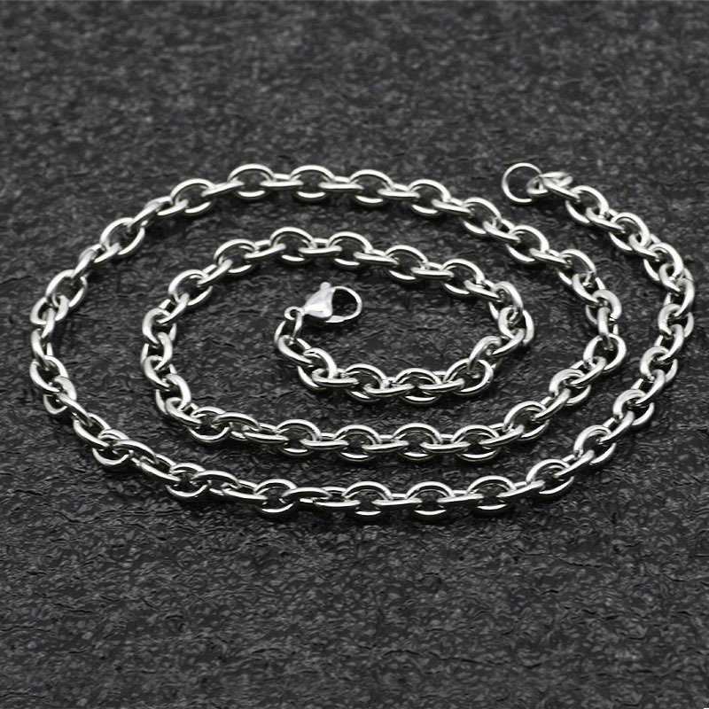 stainless steel O-chain necklace wholesale product view 5