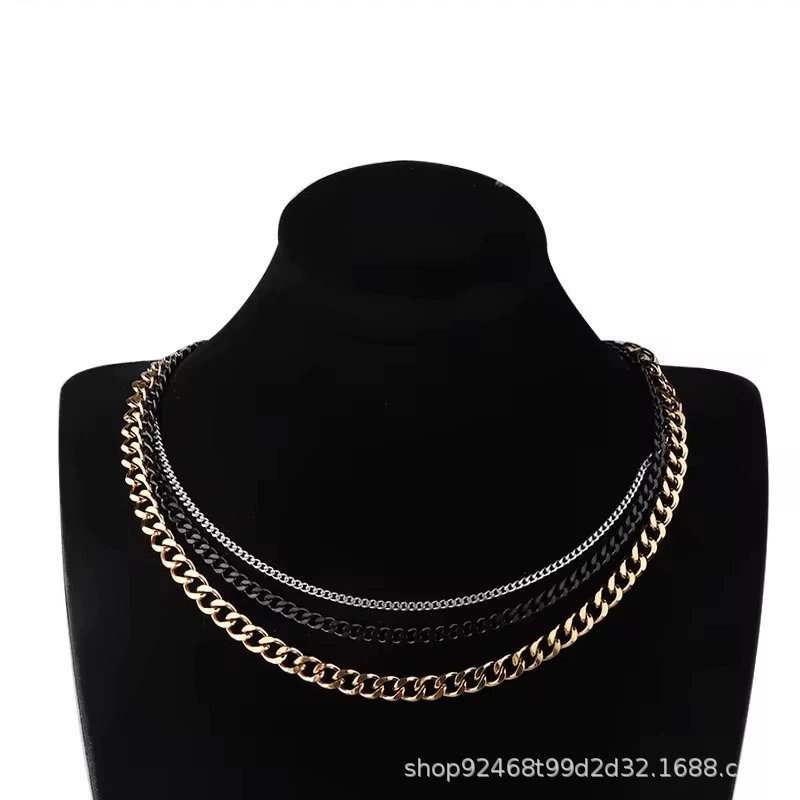 Stainless Steel Hip-Hop Multi-Size Necklace - Single Weave Cuban Chain - Casual Chain - Image 5