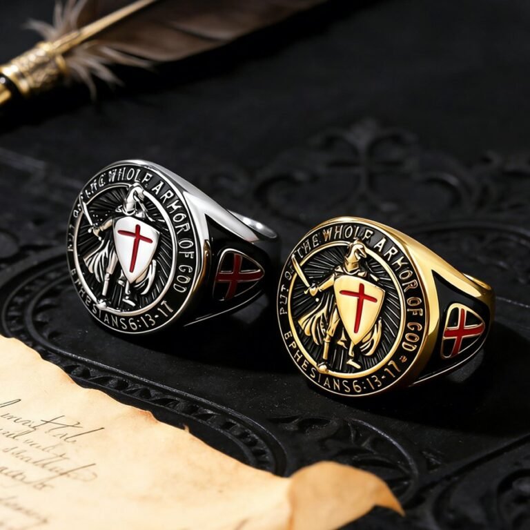 Knights Templar stainless steel ring wholesale by GZN Jewelry