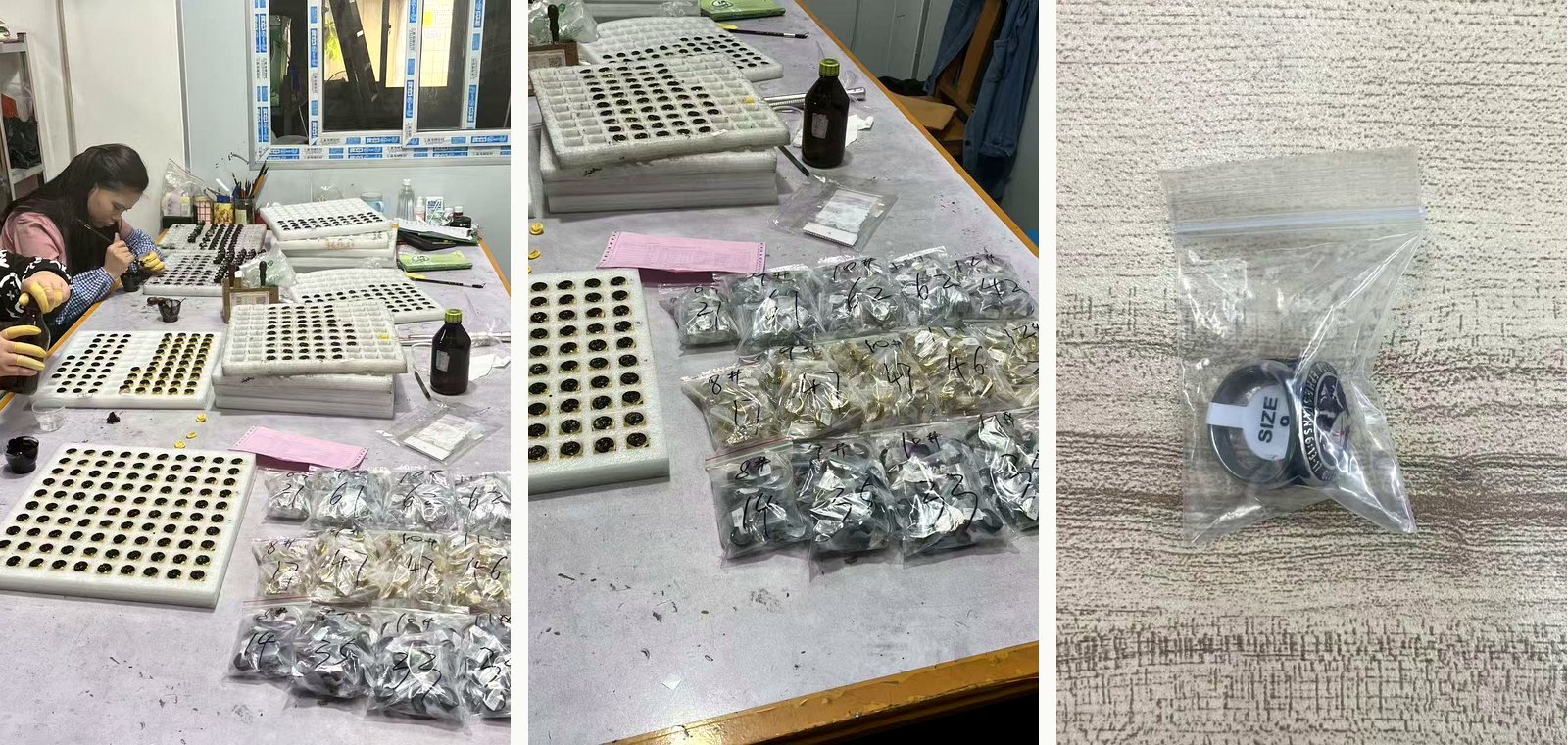 Wholesale jewelry packing and shipment preparation process