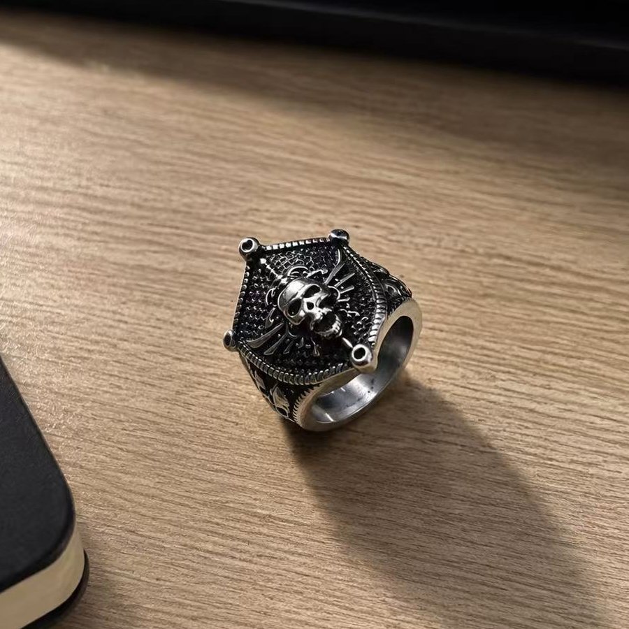 pirate skull stainless steel ring wholesale detail product view
