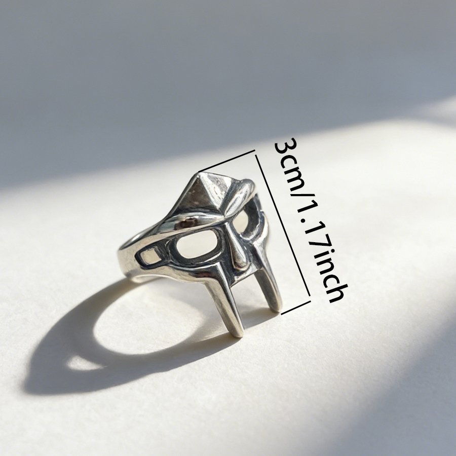 openwork skull mask stainless steel ring wholesale detail product view