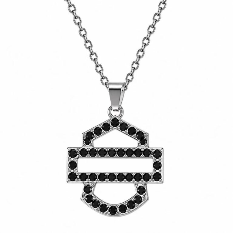geometric buckle stainless steel pendant necklace wholesale main white background product image