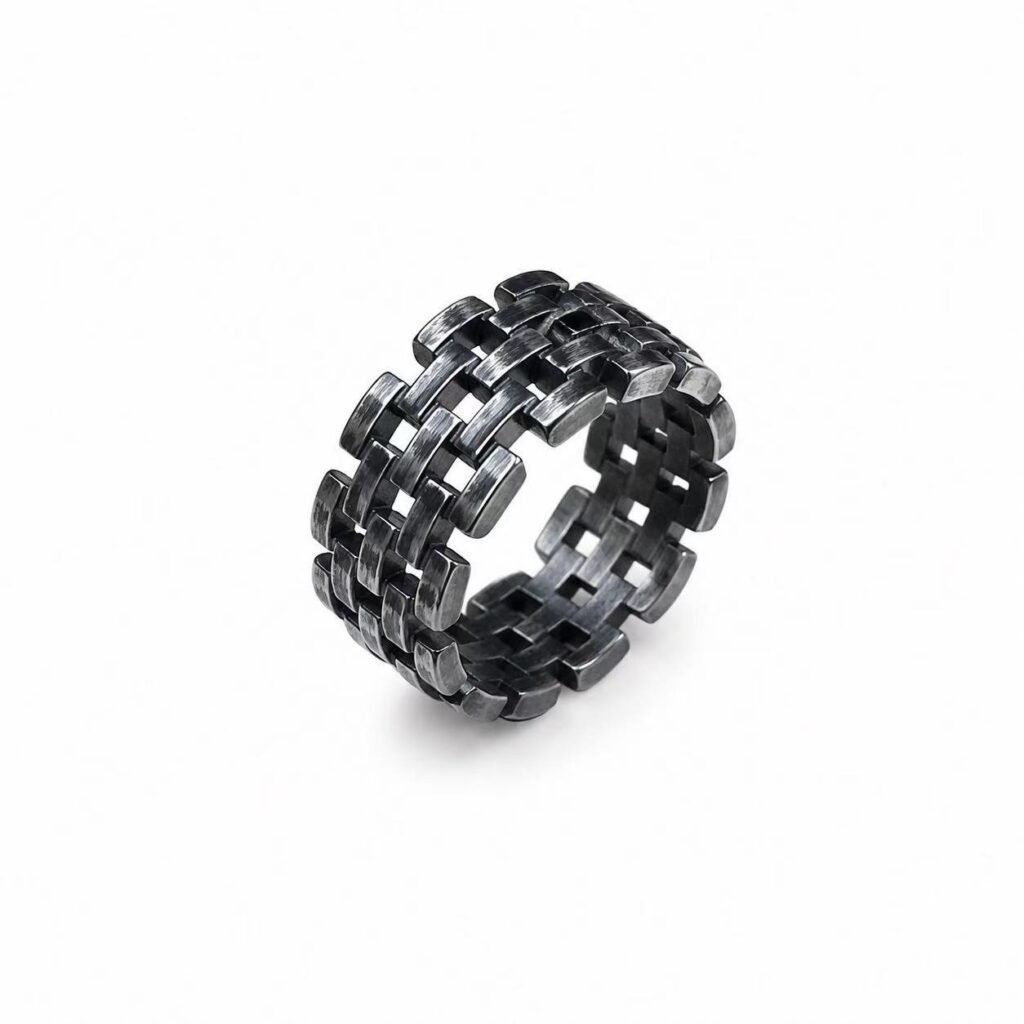Brick Link Stainless Steel Chain Ring Wholesale