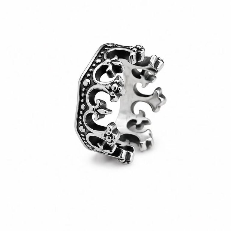 crown stainless steel statement ring wholesale main product image