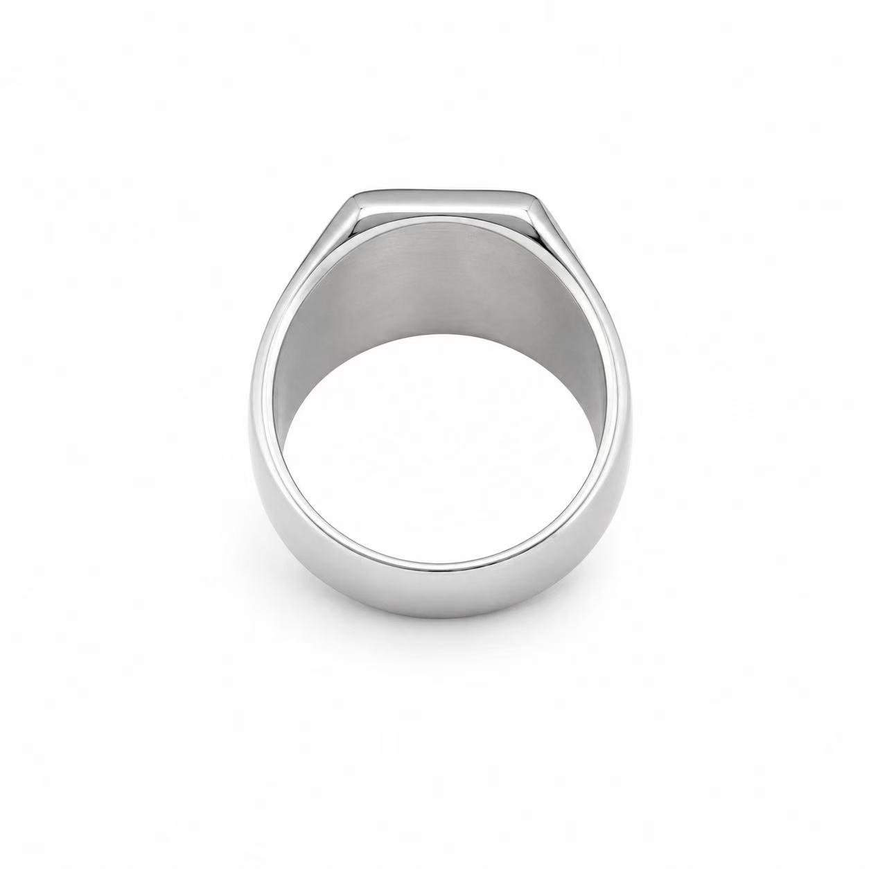 eagle stainless steel signet ring wholesale rear construction