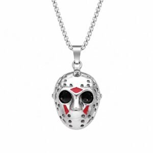 hockey mask stainless steel pendant wholesale main white background product image