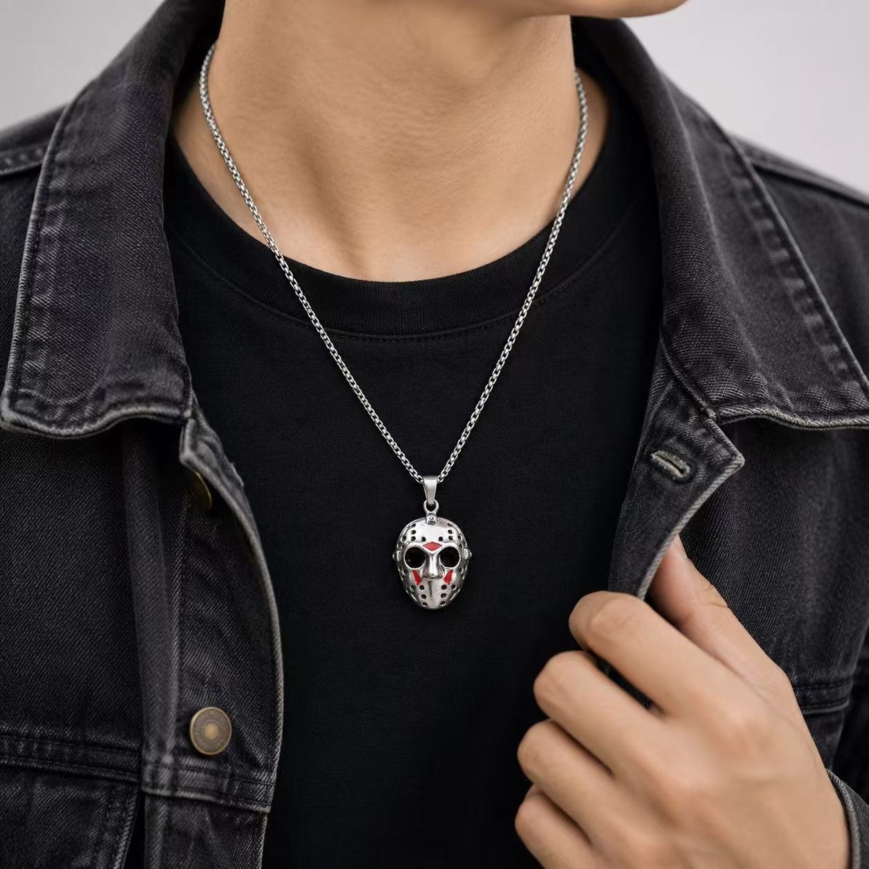 hockey mask stainless steel pendant wholesale detail product view