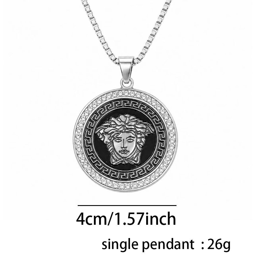 medusa head stainless steel pendant wholesale finish detail product view