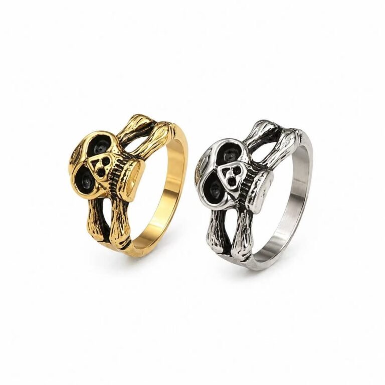 minimalist skull 316l stainless steel ring wholesale main product image