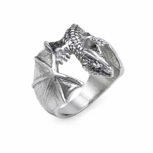 Custom 316L Stainless Steel Dragon Ring Wholesale