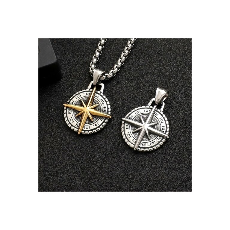 nordic compass anchor pendants wholesale main white background product image