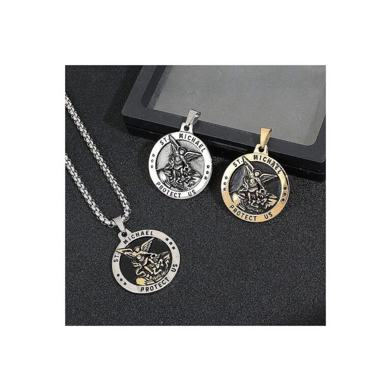 archangel Michael stainless steel pendant wholesale main white background product image