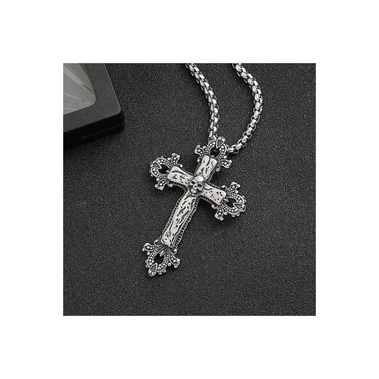 Christian cross stainless steel pendant wholesale main white background product image