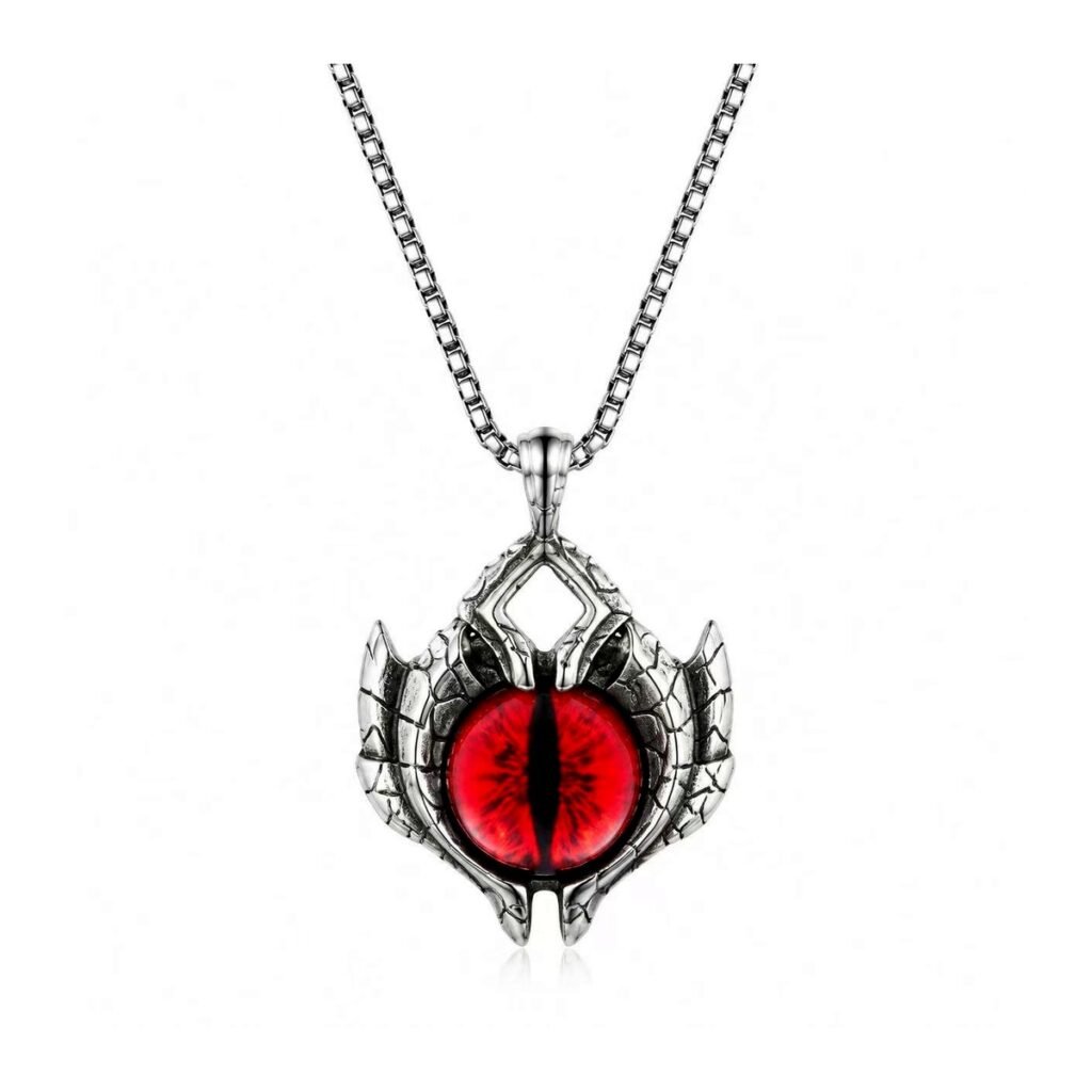 dragon eye wing stainless steel pendant wholesale main white background product image