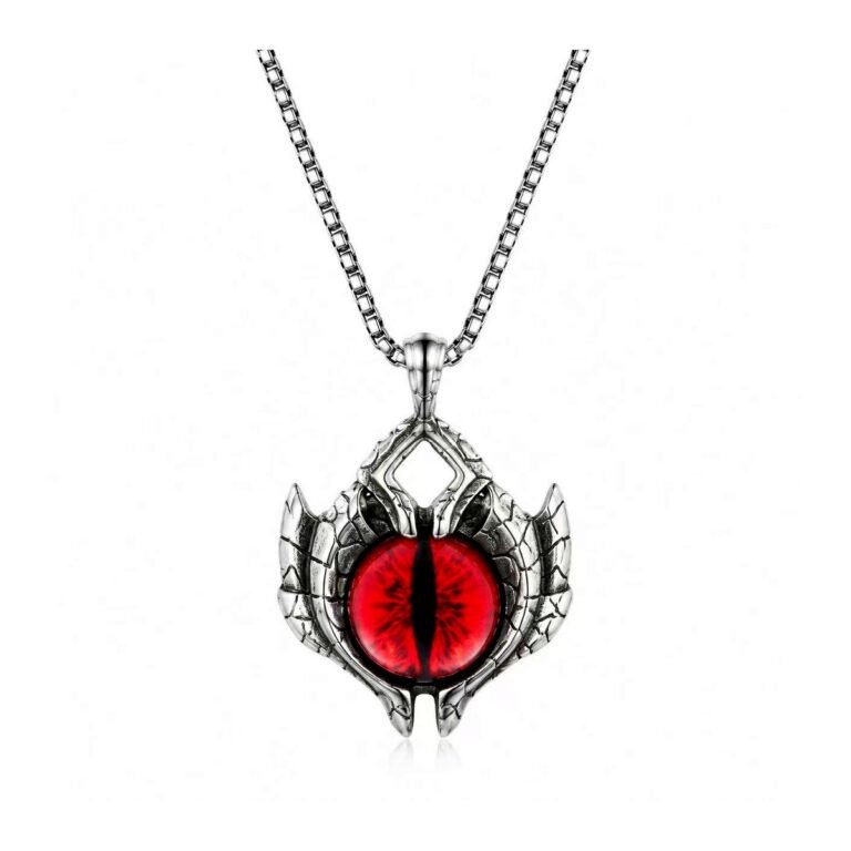 dragon eye wing stainless steel pendant wholesale main white background product image