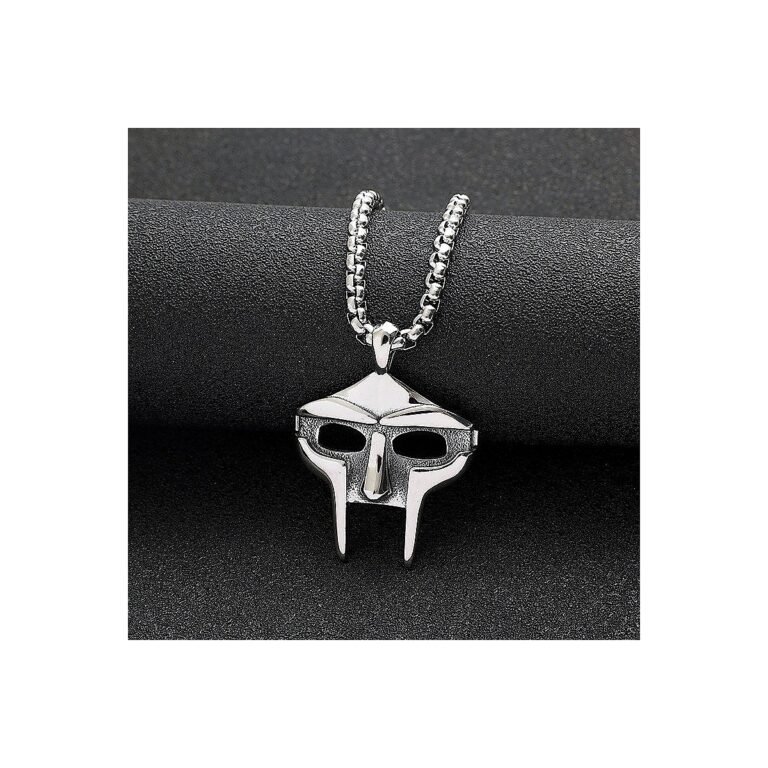 skull mask stainless steel pendant wholesale main white background product image
