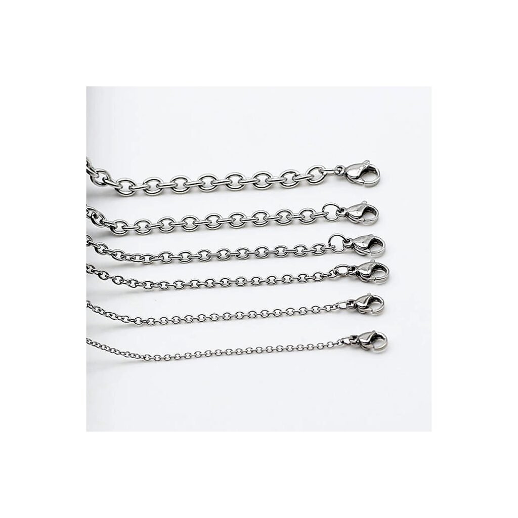 304 stainless steel O chain necklace wholesale main white background product image