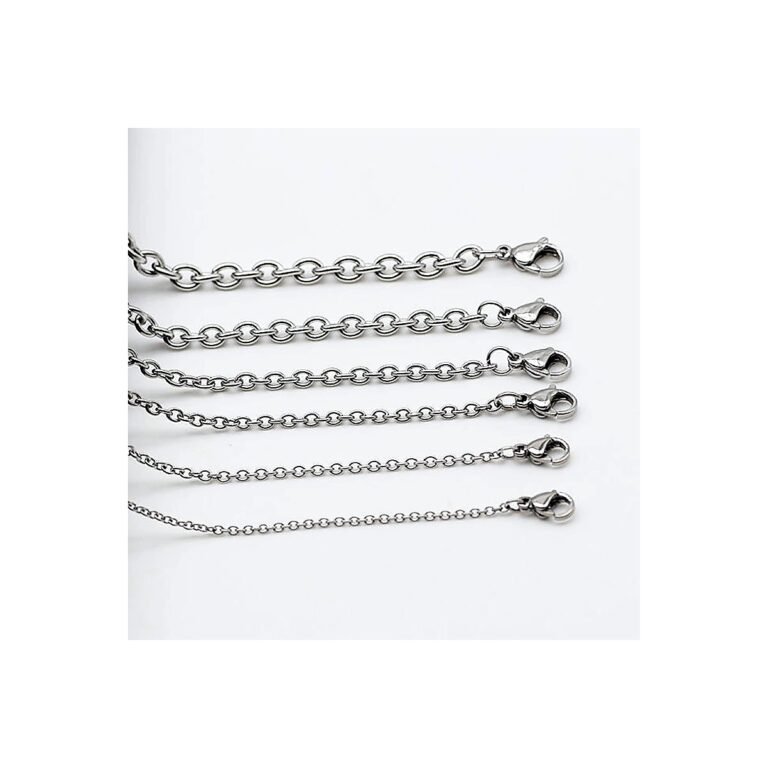 304 stainless steel O chain necklace wholesale main white background product image