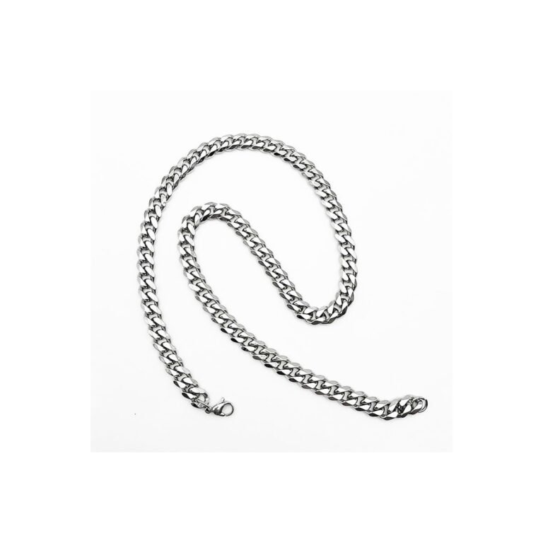 stainless steel cuban chain necklace wholesale main white background product image