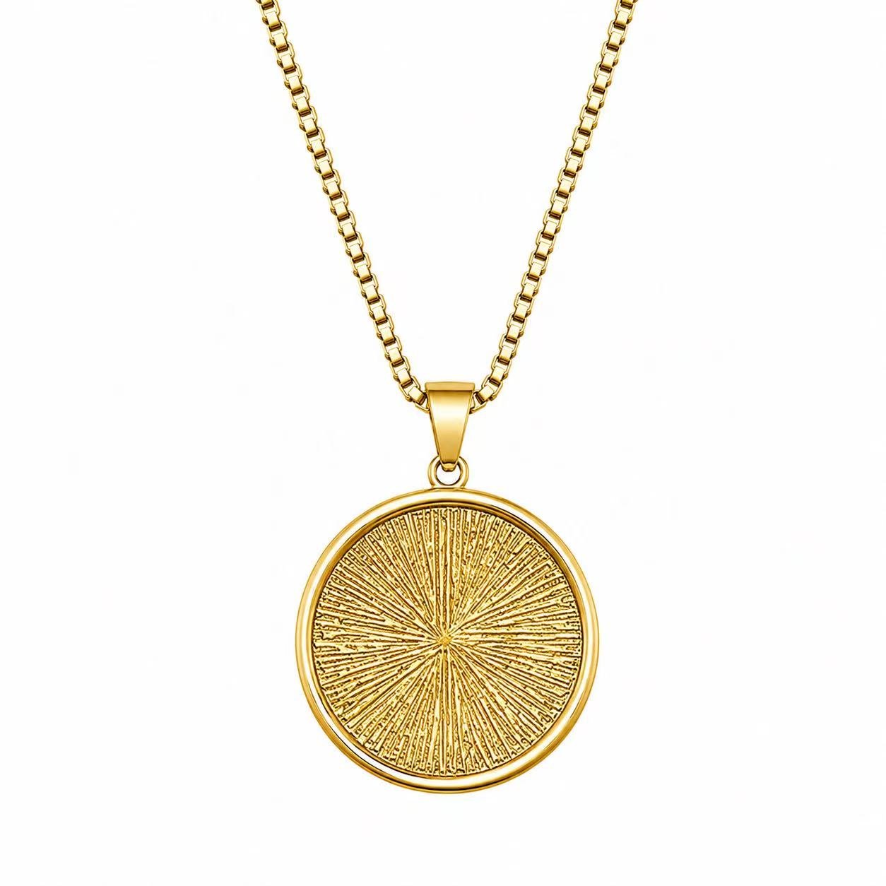 All Seeing Eye CZ Stainless Steel Pendant Wholesale - back construction