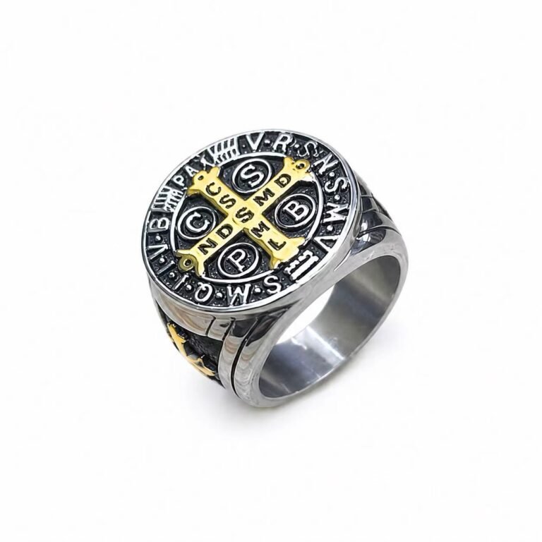 St. Benedict Stainless Steel Ring Wholesale