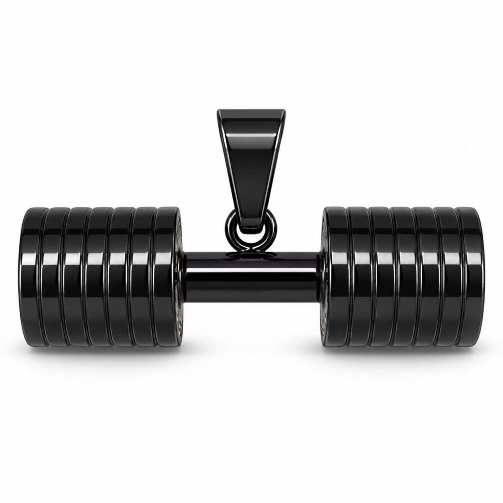 GO FIT Dumbbell Stainless Steel Gym Pendant Wholesale
